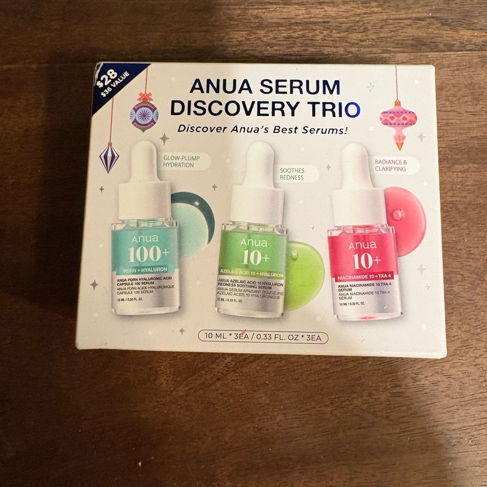 Anya Serum Discovery Trio - Green, Pink, Red